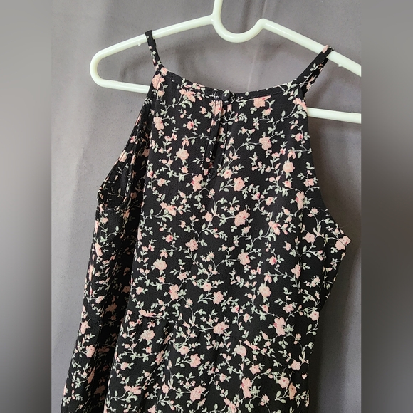 Full Tilt Dress, Girl's Size Small Black Floral Dress - Picture 4 of 7